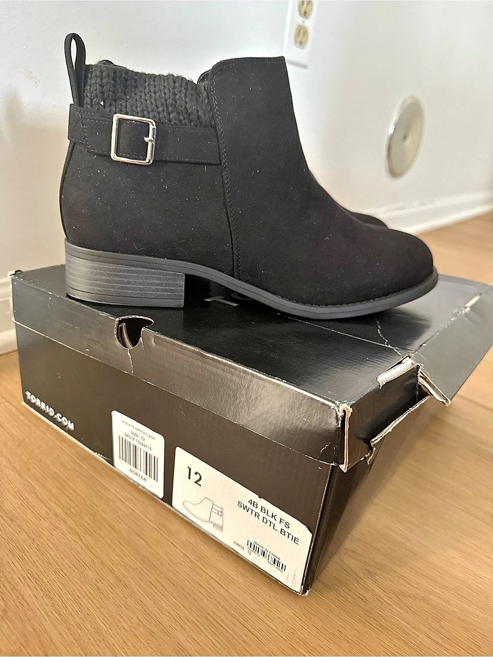 Brand new Black Ankle Boots US 12